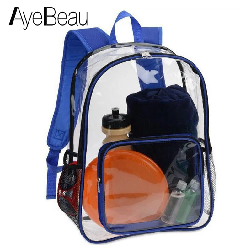 clear back bag