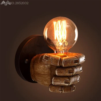 

JW American Vintage Wall Lamp Loft Study Foyer Dining Room Bar Coffee Shop Wall Light Lampe E27 Right/Left Hand Lights Fixtures