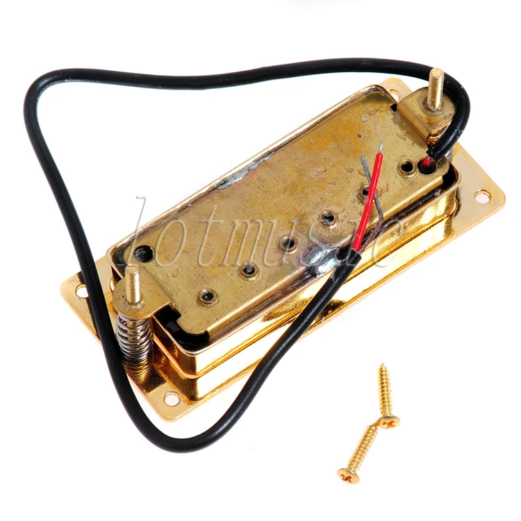Belcat мини хамбакер звукосниматели золото хром двойной катушки Пикап электрогитары Запчасти Аксессуары