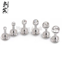 18 г Тройная Передняя спираль губная серьга с внутренней резьбой много 24 шт 6 размеров