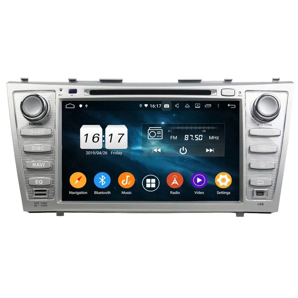 Perfect DSP IPS 2 din 8" Android 9.0 Car Radio DVD GPS Head Unit for Toyota Camry 2007-2011 Bluetooth 4.2 WIFI Mirror-link 1