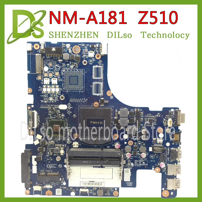 KEFU VILZA NM-A181 материнская плата для lenovo Z510 материнская плата для ноутбука PGA947 nm-a181 материнская плата оригинальная тестовая DDR3 Материнская плата