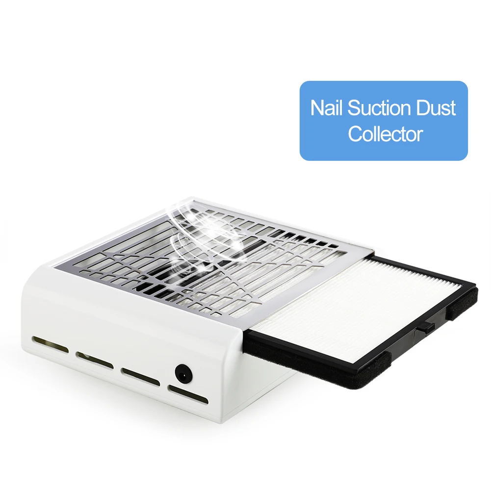 

40W Strong Power Nail Dust Collector Vacuum Cleaner For Nail Art Manicure Machine Nail Fan Suction Tools For Gel Nail Polish
