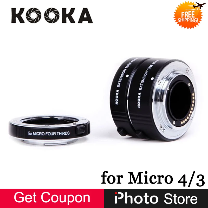 Kooka KK-FT47A Металл AF Автофокус ttl Удлинитель Набор для Olympus Panasonic Micro 4/3 M4/3 M43 Камера