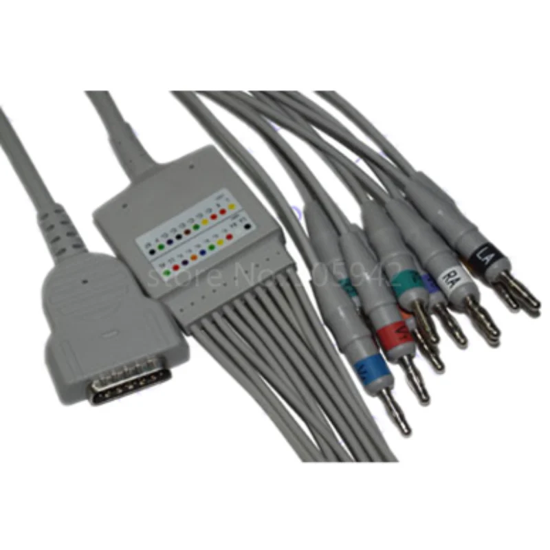 

Compatible GE Marquette MAC1200/1200ST ECG machine patient cable 22341808