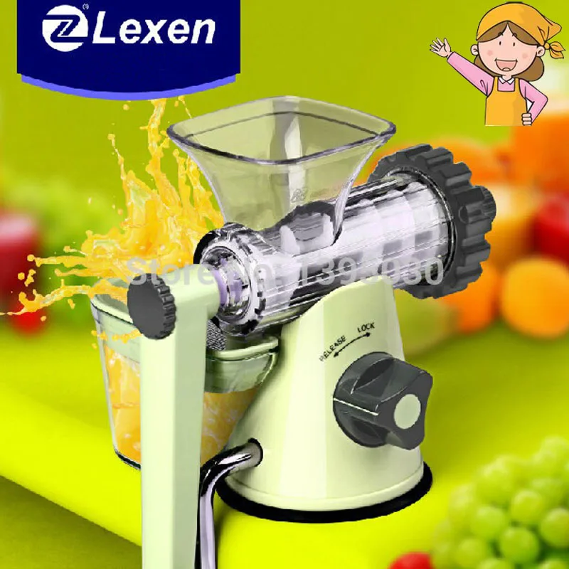 

Healthy Fruit Juicer Manual Wheatgrass Juicer Machine 1 Set Round Blender