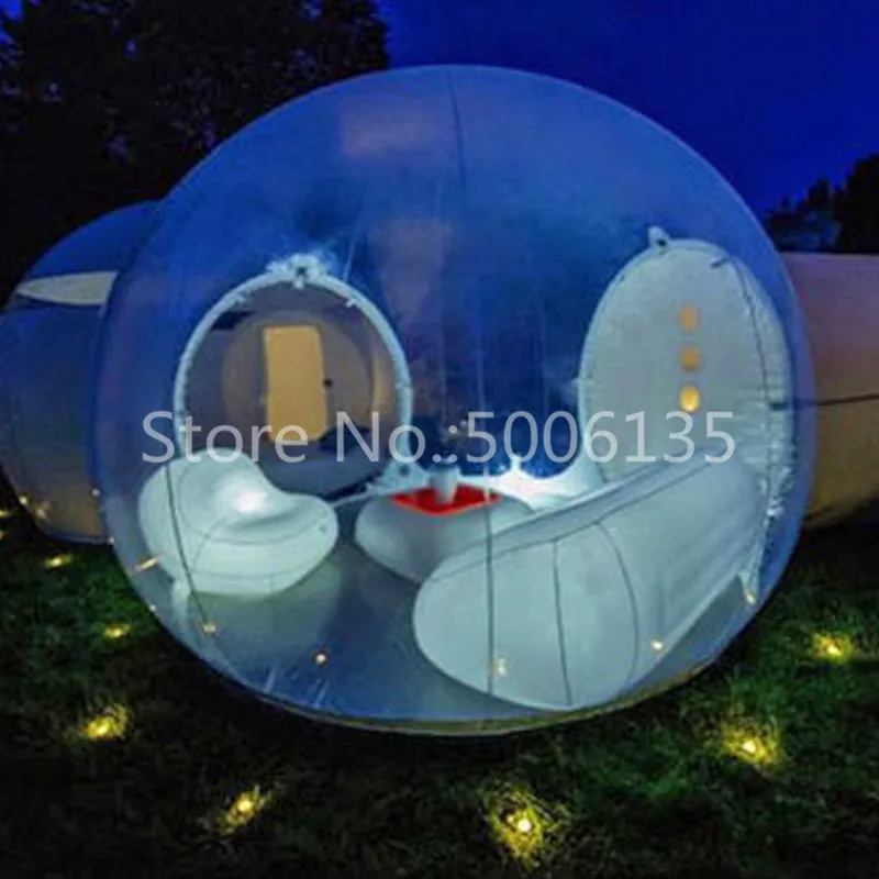  Hot sale Clear Bubble Camping Tent inflatable transparent bubble snow globe tent for sale