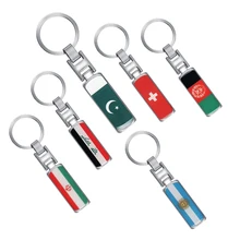 Металлический брелок для ключей с национальным флагом, брелок для ключей, брелок для ключей