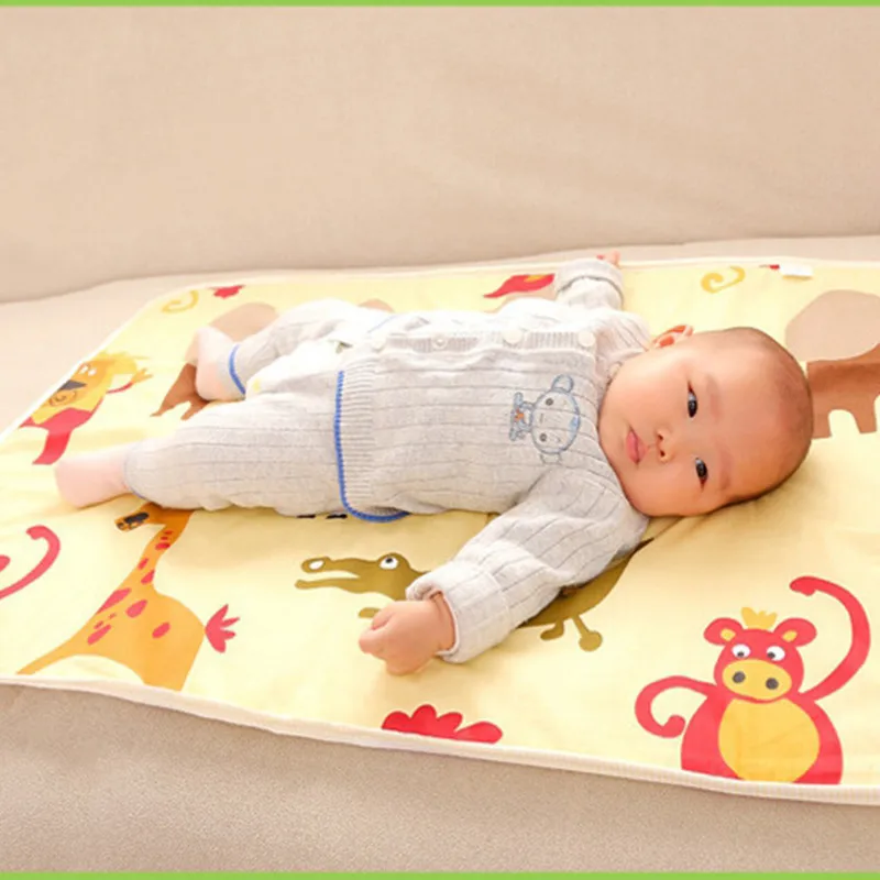 3 слоя коврик для переодевания новорожденных детские пеленки для младенцев детская кроватка для Водонепроницаемый матрасик для пеленания для детской кроватки