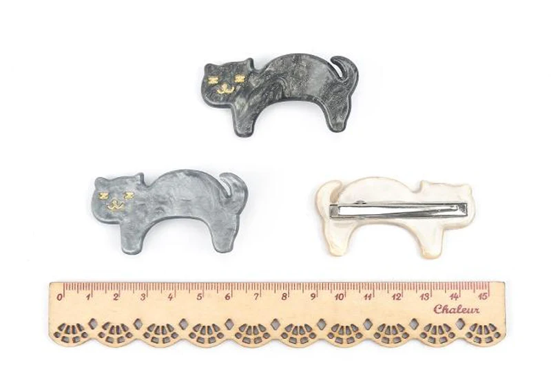 Women Cat Hair Accessories Solid Acrylic Hairpin