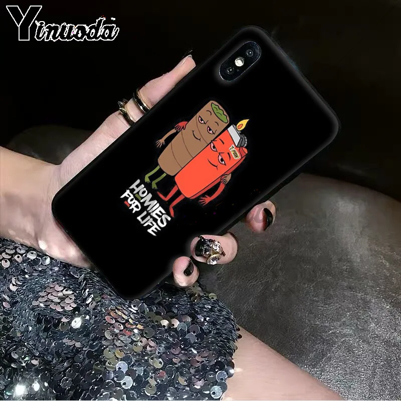 Yinuoda Abstractionism Art high weed Newly Arrived Black Cell Phone Case for iPhone 6S 6plus 7 7plus 8 8Plus X Xs MAX 5 5S XR Yinuoda Abstractionism Art high weed Newly Arrived Black Cell Phone Case for iPhone 6S 6plus 7 7plus 8 8Plus X Xs MAX 5 5S XR