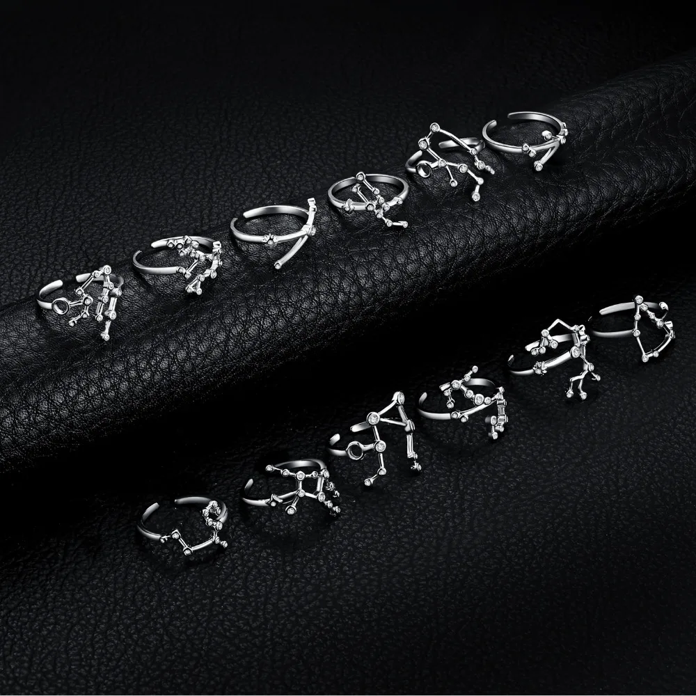 JewelryPalace Созвездие зодиака знак Козерог ободок кубического циркония регулируемое