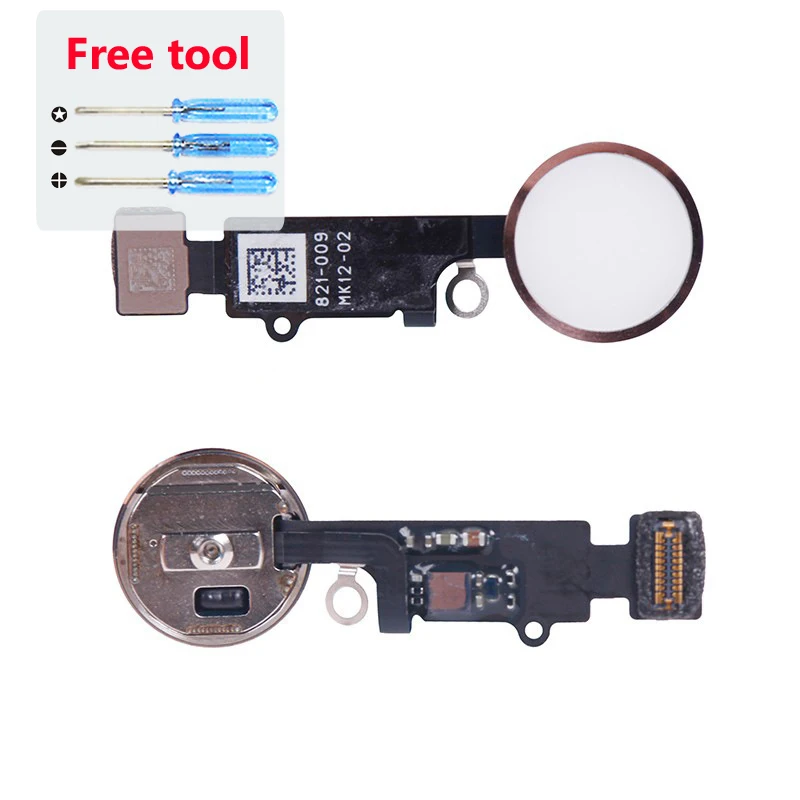 

For iPhone 7 Home Button Fingerprint With Flex Cable For iPhone 7 Plus Replacement No Touch ID Mobile Phone Parts