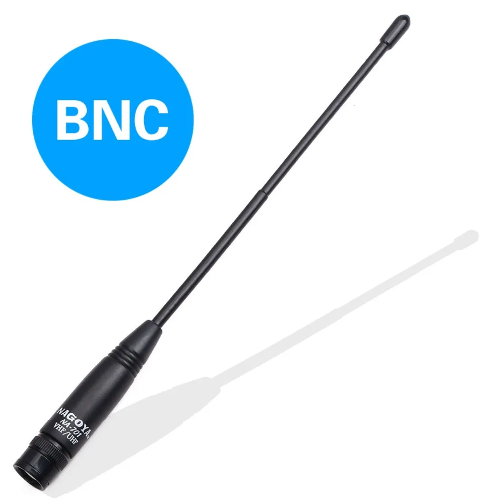 Двухдиапазонная мягкая антенна Nagoya NA 701 BNC 144/430 МГц с высоким коэффициентом