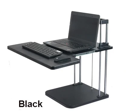 Sit/Stand стол стояк три уровня регулируемая высота легкий стоящий ноутбук стол ноутбук/планшет/стойка-держатель для монитора - Цвет: black