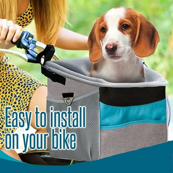 

DannyKarl Bicycle Pet Safe Portable Seat Carrier Travel Multi-kinetic Handbags Out Travel Bag Puppy Pet Dog Cart Accessories