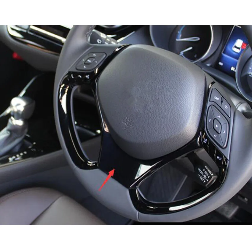 Для Toyota CHR C HR 2016 2017 2018 Автомобильный руль отделка украшение авто гарнир Накладка