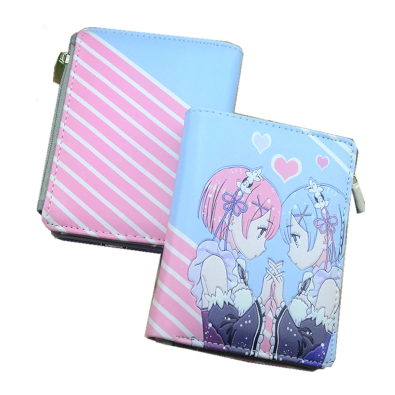 2017 Re:Life in a different world from Zero Rem Ram Hatsune Miku Women Kawaii Short Wallet Pu Leather Card Holder Anime Purse цена 2017 Re:Life in a different world from Zero Rem Ram Hatsune Miku Women Kawaii Short Wallet Pu Leather Card Holder Anime Purse цены онлайн