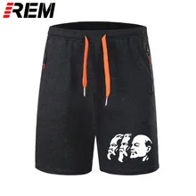 Короткие штаны, советские коммунистические CCCP Маркс энгелс Ленин, мужские негабаритные хлопковые топы с коротким рукавом, Харадзюку, трусы