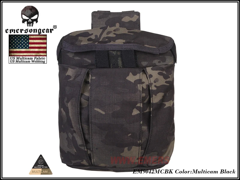 Emersongear Molle Acessórios Táticos Emerson Tactical Revista Dump Pouch Mag Malotes Multicam Em9042 Coyote Marrom Preto 13 High Quality Esporte e Lazer