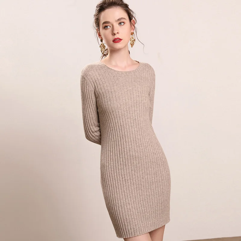 women sweater 2018 High end 100 cashmere sweater female round collar