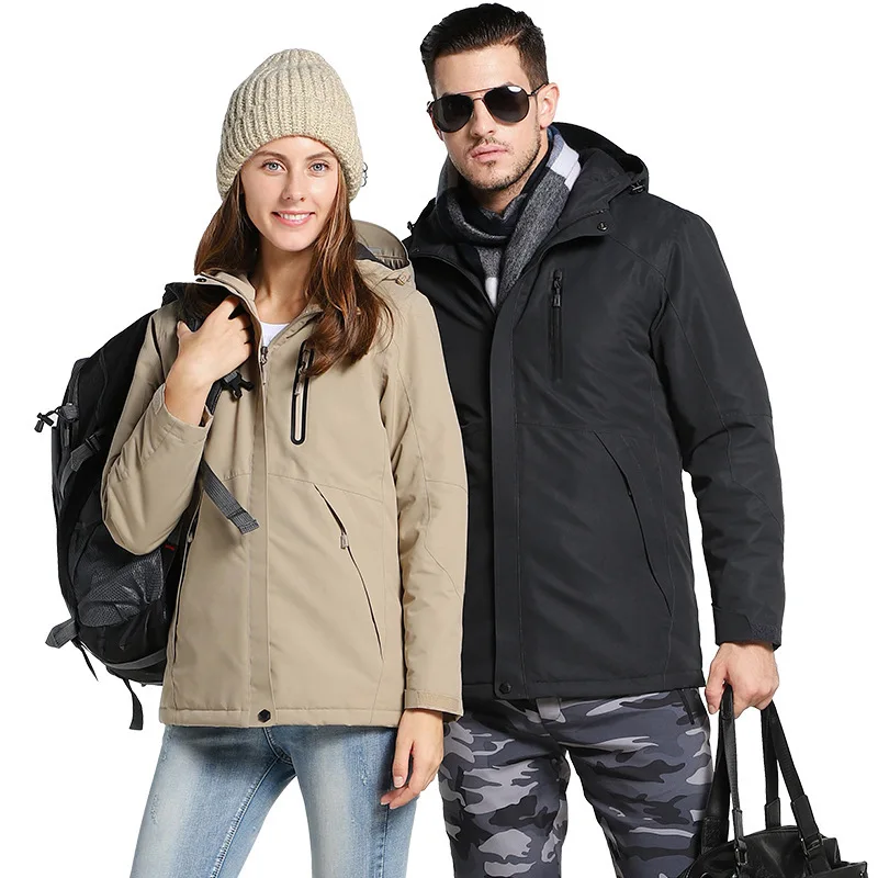 Caliente por USB de calefacción infrarroja chaquetas de hombre mujer ropa térmica de invierno intel