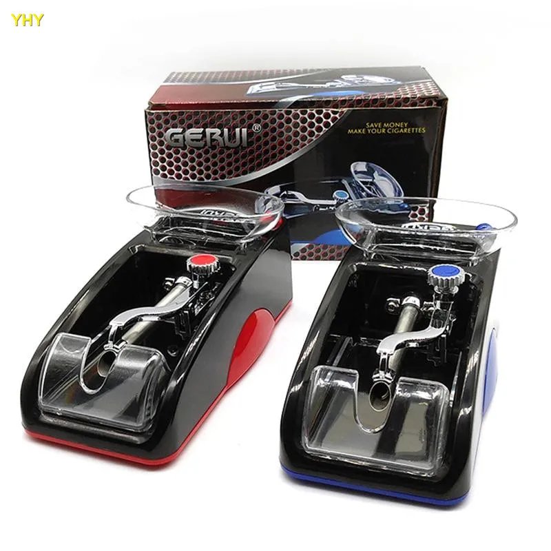 Automatic Electric Cigarette Injector Rolling Machine Tobacco Maker Roller Electronic Grinder Crusher Dry Herb Vaporizer blue red color06
