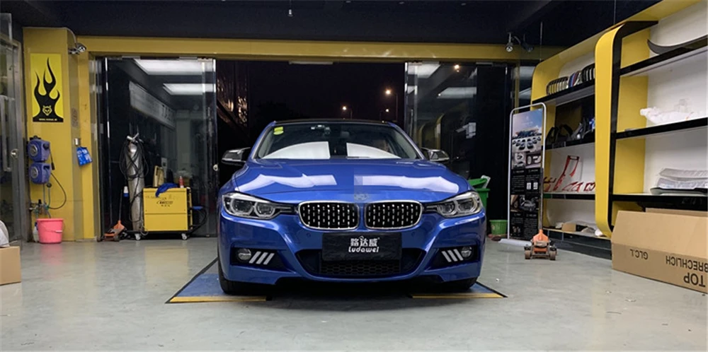 Автомобильный мигающий 1 пара для BMW F30 3 серии дневные ходовые огни светодиодный DRL Противотуманные фары дальнего света с желтым указателем поворота