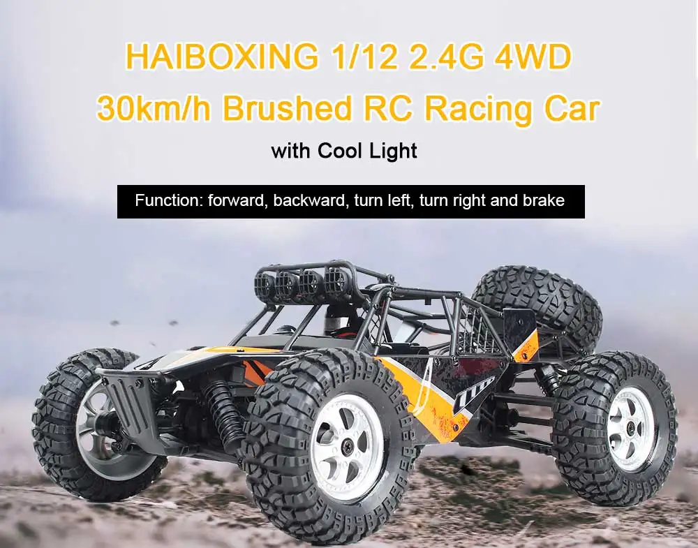 Высокое качество HBX 12815 1/12 2,4G 4WD 30 км/ч гоночная, матовая RC автомобиль внедорожник пустыня грузовик с светодиодный светильник игрушки модели подарки для мальчиков и девочек