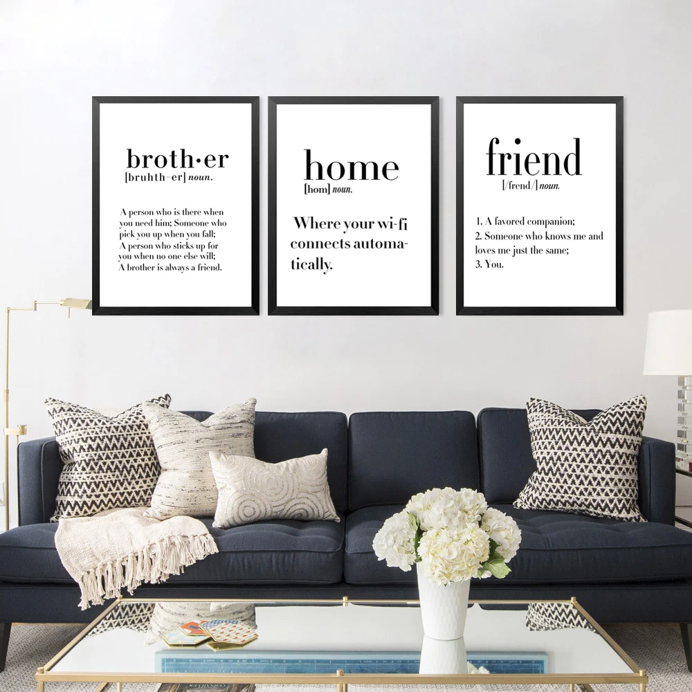 English Words Pronunciation Explanation Canvas Art Print Painting