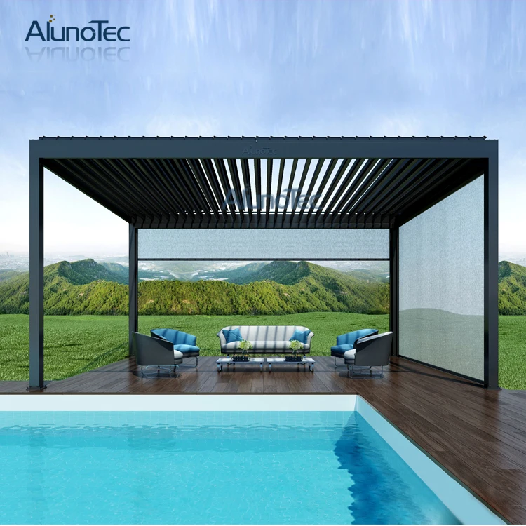 Pergola design водонепроницаемый тент для плавательного бассейна алюминиевая беседка