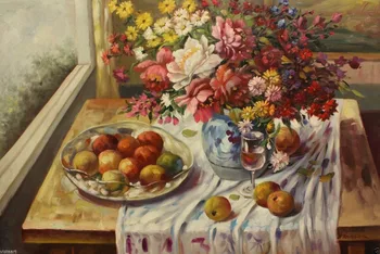 

Still Life with Majestic Spring Flowers 100% hand painted Oil painting on Canvas