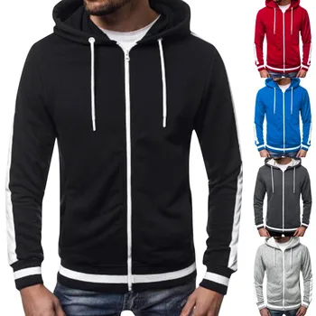 

Autumn Long Sleeve Patchwork Hoodie Hooded Sweatshirt Top Tee Outwear Blouse M-3XLТолстовка Мантия moletom stranger things