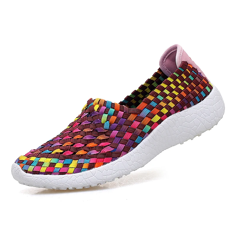 

2017 Spring Women Flat Sandals Shoes Women Woven Shoes Flat Shoes Flip Flops Women Multi Colors Sandals Female Shoes