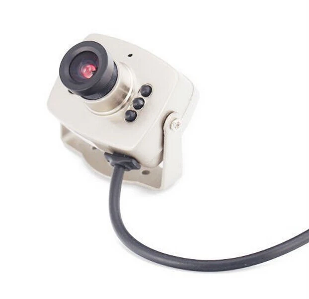  Brand New Mini Wired Audio Mic CCTV Camera Security Color 940nm Night Vision Infrared Video Cam COM - 32763729403