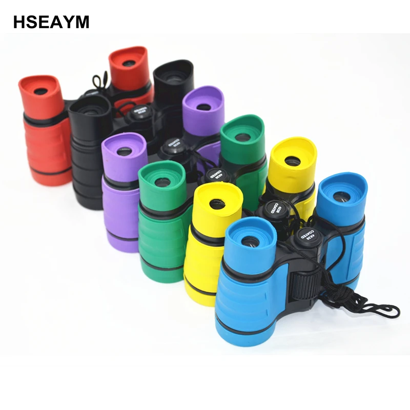 HSEAYM 4X30 Binoculars Telescope Mini Scope Kid Telescopes Child Toy