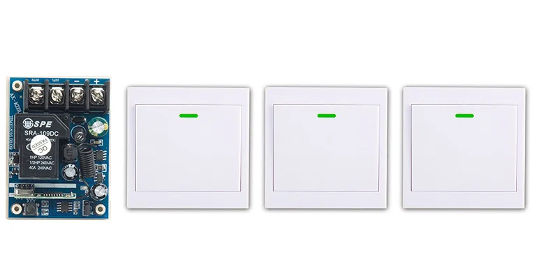 

latest DC12V 24V 36V 48V 1CH Remote Switch Receiver Wall Transmitter Wireless Power Switch 315MHZ Radio Controlled Switch Relay
