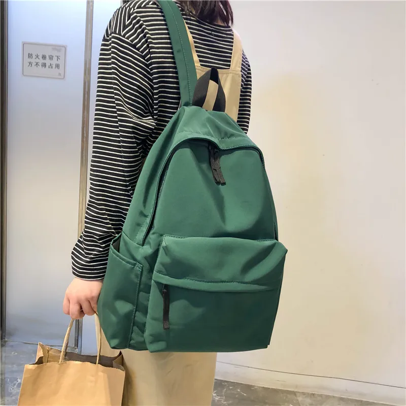 Beste DCIMOR Hoge kwaliteit pure kleur waterdichte nylon Vrouwen Rugzak Vrouwelijke Rugzak voor tienermeisjes schooltas Boek Mochila