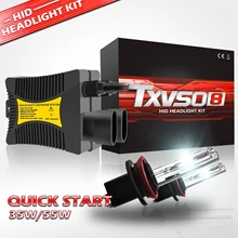TXVSO8 H8 H9 H11 HID Ксеноновые фары лампы Conversion KIT 3000K 4300K 5000K 6000K 8000K 10000K 12000k автомобильные лампы