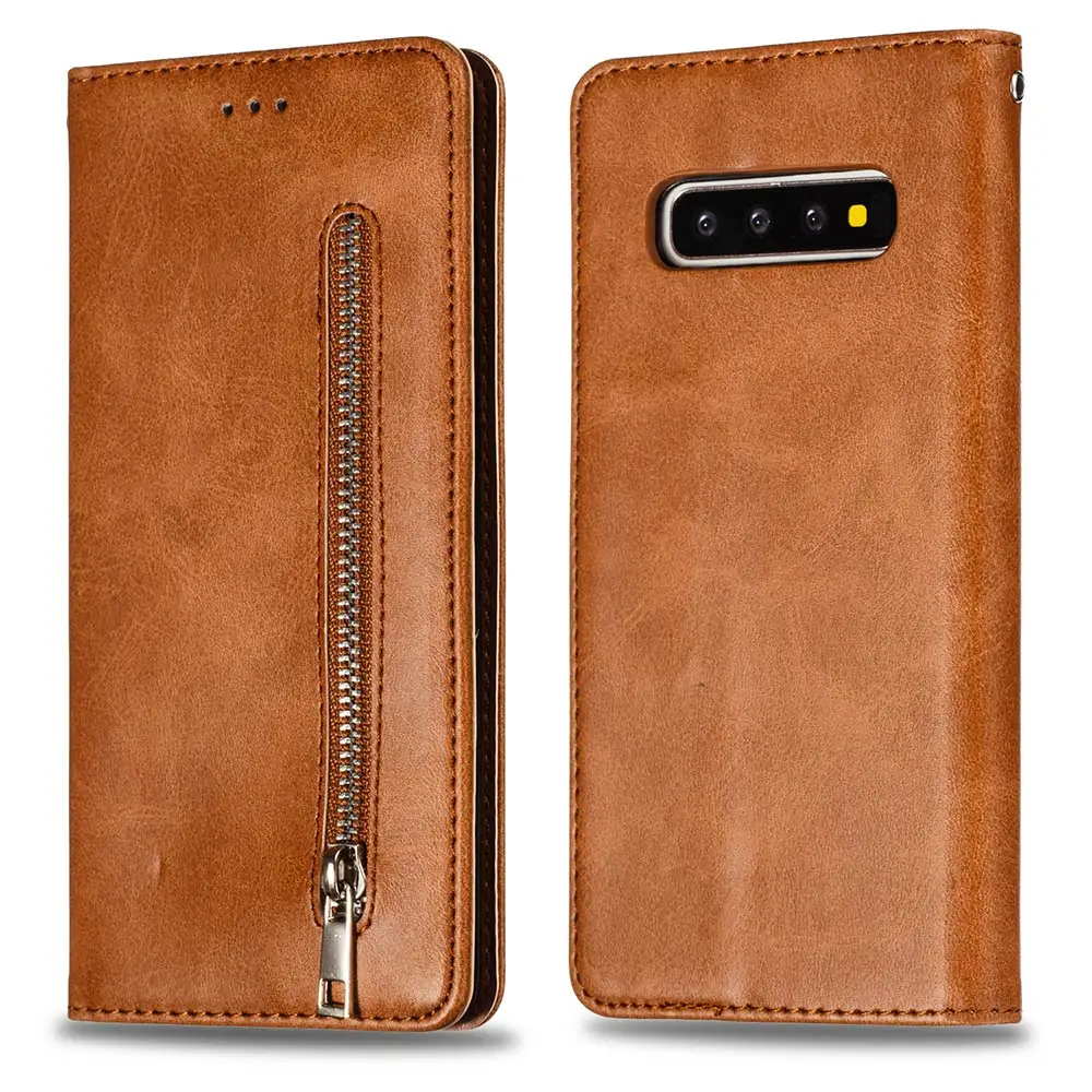 KISSCASE Leather Phone Case For Samsung A50 A7 J8 2018 A70 S10E S9 S8 Plus Retro Wallet Bag Note 8 9 Cover Capa | Мобильные телефоны