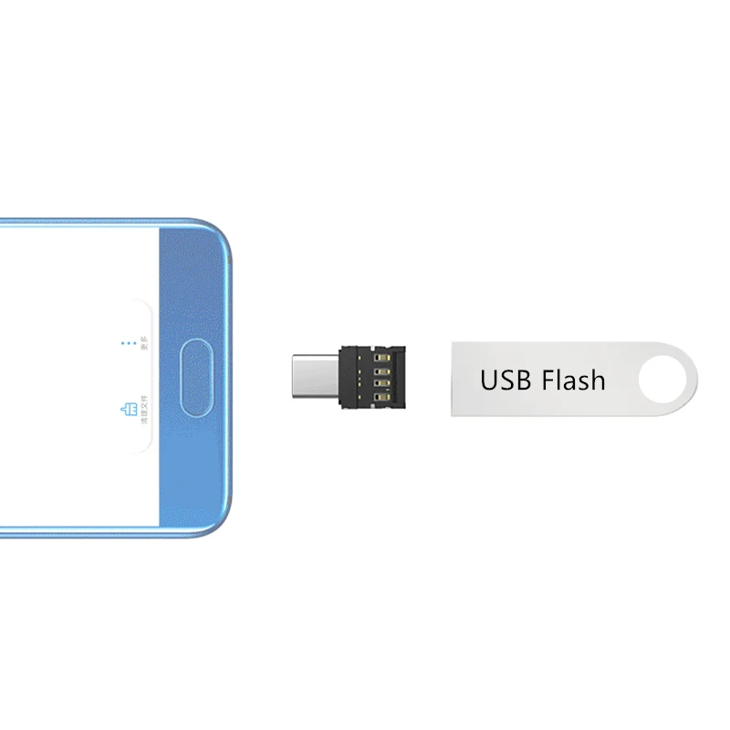 Guuds Ультра маленький Micro USB Type C папа к Женский адаптер OTG Тип разъем TypeC V8