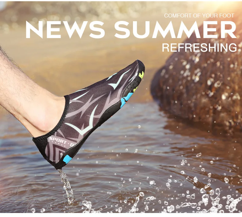 Clorts Summer Water Shoes Men Beach Sandals Upstream Aqua Shoes for Women (3)