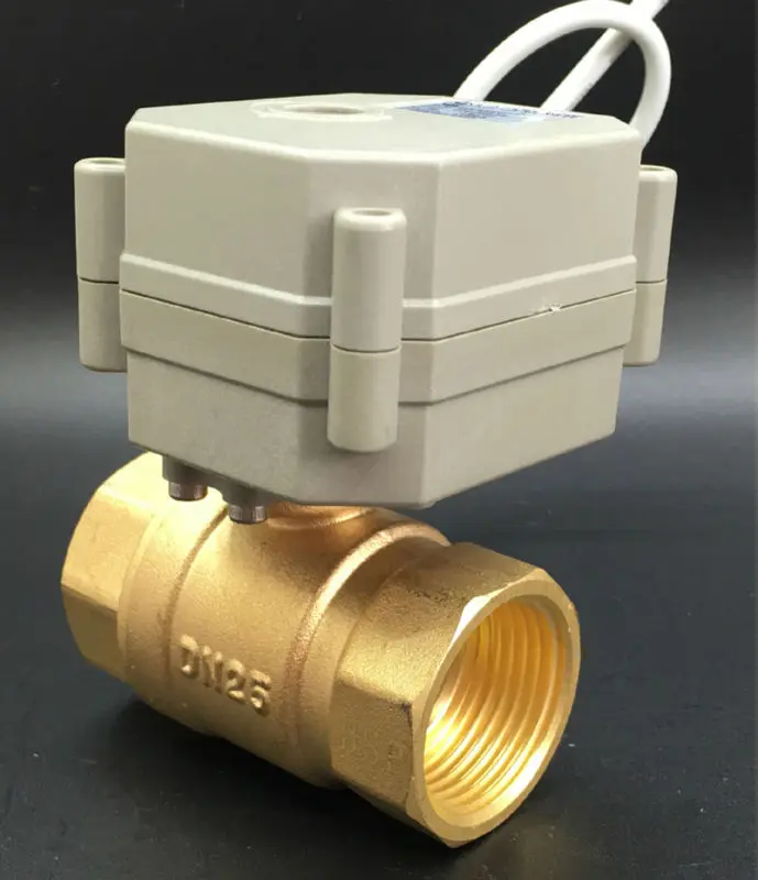 

Normal Open/Close Valve TF25-B2-C AC/DC9-24V 2 Wires Brass DN25 1'' Electric Shut Off Valve Can Instead Of Solenoid Valve