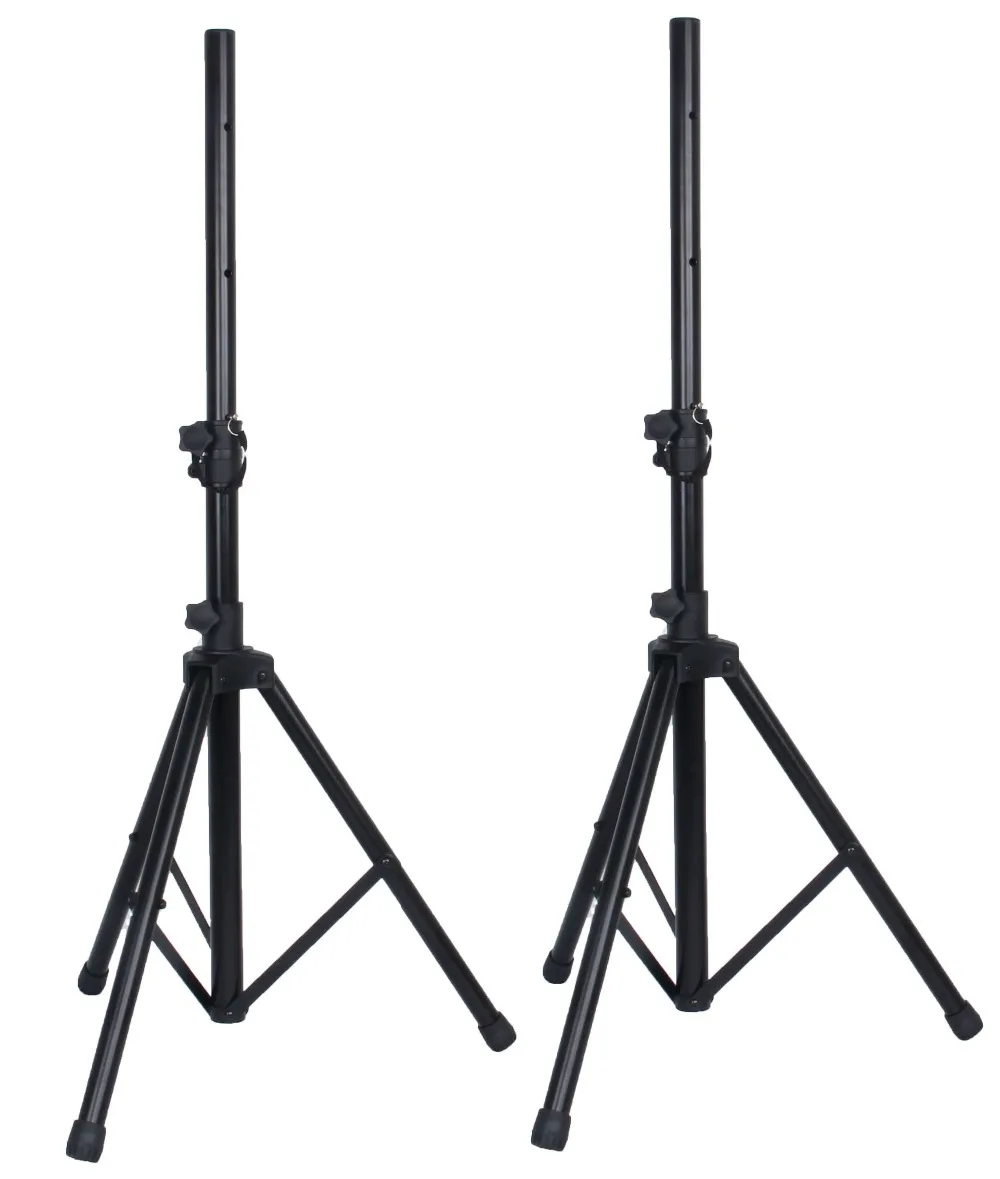 pair pa speaker stands for pa dj powered speakers on the stage in the show with bt sd card speaker system