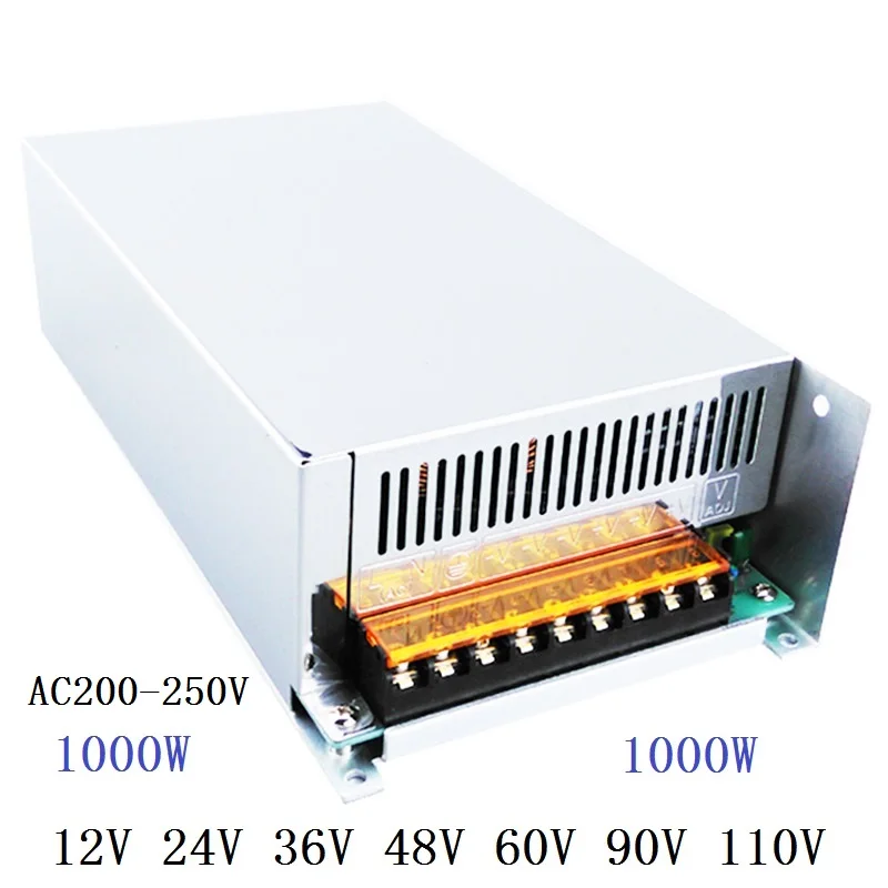 

1pcs ac dc switching power supply 12v 24v 36v 48v 60v 80v 90v 110v 1000W