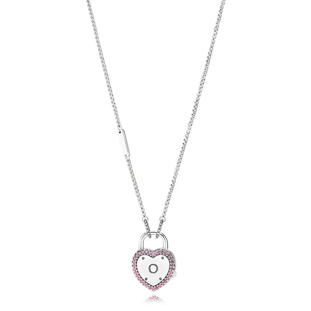 

NEW925 sterling silver 2018 Valentine's new heart-shaped pendant necklace elegant clavicle chain for ladies gift