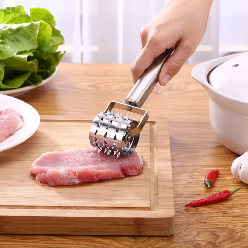 Профессия Rolling Meat Tenderizer игла из нержавеющей стали стейк говядина мясо нежная рулон игла для мяса кухонный инструмент