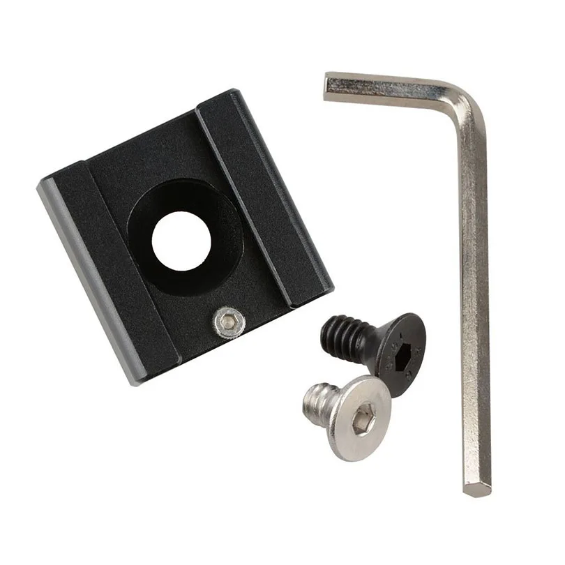CAMVATE Cold Shoe Adapter Standard Shoe Type 1/4" Screw Hole for Blackmagic Cinema Cameras