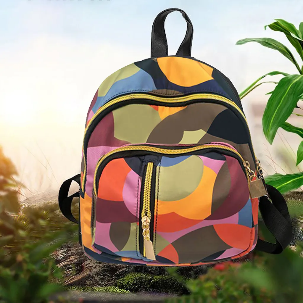 

Woman Color matching wild fashion leisure travel bag female student bag backpack Student girl Bag Backpack borsa tracolla donna