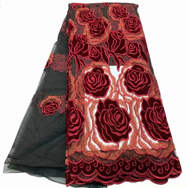 

ZQ!african lace fabric 2018 high quality lace french mesh fabric beaded stones nigerian swiss lace fabrics for dress ! L102709